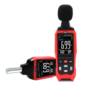 High Accuracy Sound Meter with A/C/Z Weighted, 30-130dB Range, Logging Function, Backlight, Auto-off, PC Compatible for Classroom Noise Measurement