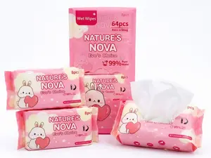Nature's Nova Portable Travel Tissue packs for Multi-Use (8 Packs, Total 64)