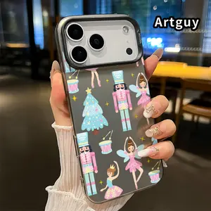 Phone Case for iphone 17 Pro Max 16 Plus 15 14 13 12 11 Air XR E Nutcracker Ballet Dream Pattern IMD Hard Polycarbonate Drop Protection Phone Bumper Cover for Boy