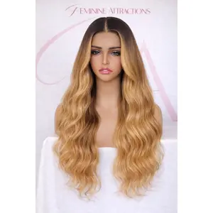13x4 HD highlighted wig L2-01  ( Uncustomized)