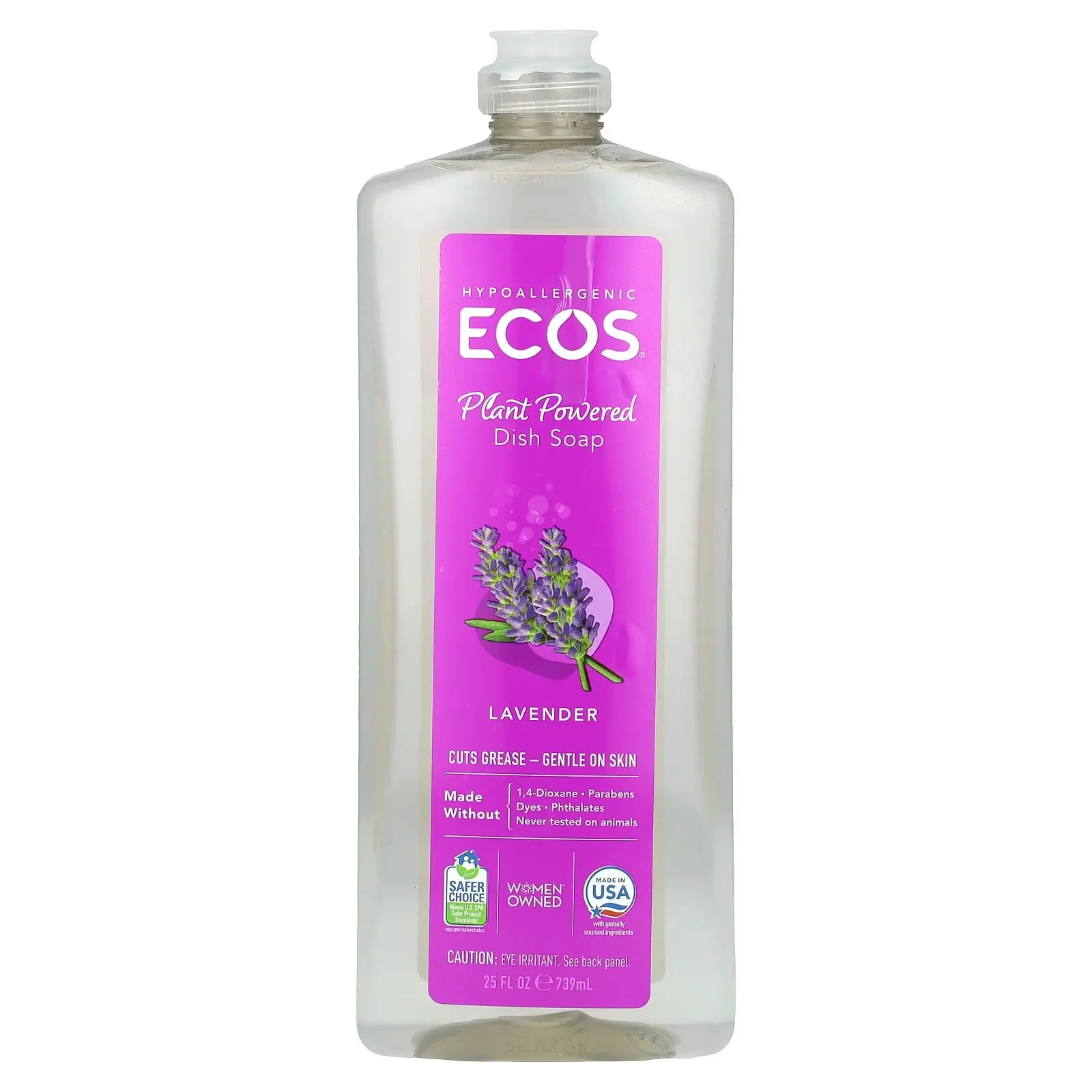 Ecos®, Plant Powered Dish Soap, Lavender, 25 fl oz (739 ml)