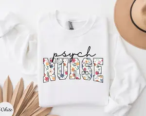 Psych Nurse Sweatshirt, Psychiatric Mental Health Nurse Crewneck, Nurse Appreciation Gift, Psych RN Sweater 0DS