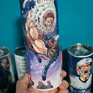 one piece katakuri and luffy tumbler