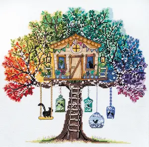 Cross-stitch kit Cat house AH-061