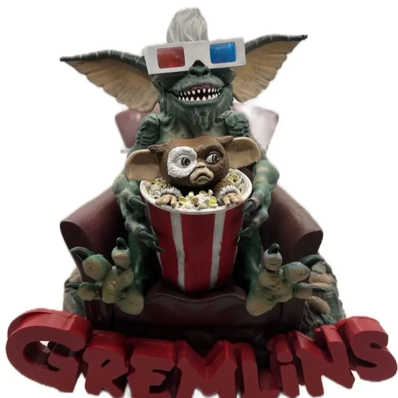 Gremlins Gizmo Popcorn Diorama Statue 9” Gremlins Gizmo Popcorn Diorama Statue 9”