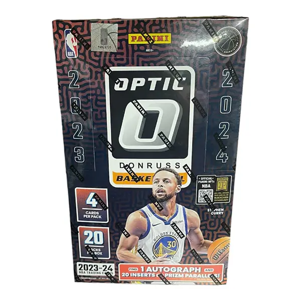 2023-24 Panini Donruss Optic NBA Basketball Hobby Box/Pack - 4 Cards/Pack, 20 Packs/Box, Authentic Collectible Cards, Autograph Memorabilia Cards, Sports Trading Card