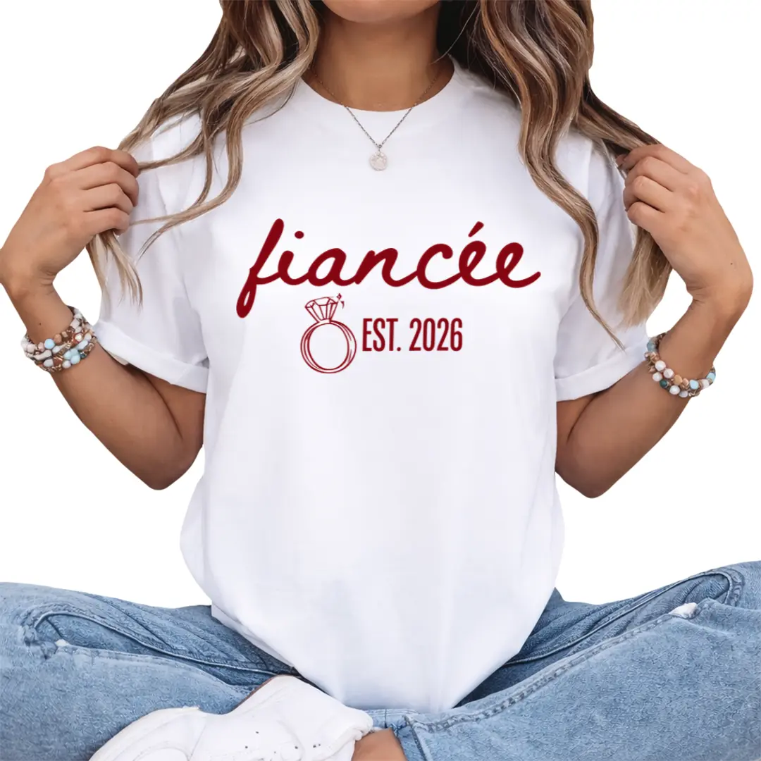 Fiance and Fiancee Shirts, 2026 Engagement Shirt, Future Mr. and Mrs. Shirt, Engagement Gift, Fiance Shirt, Gift for Fiancee, Easy Care, Machine Wash Safe, Perfect Fit, Ultimate Comfort Fabric Silky