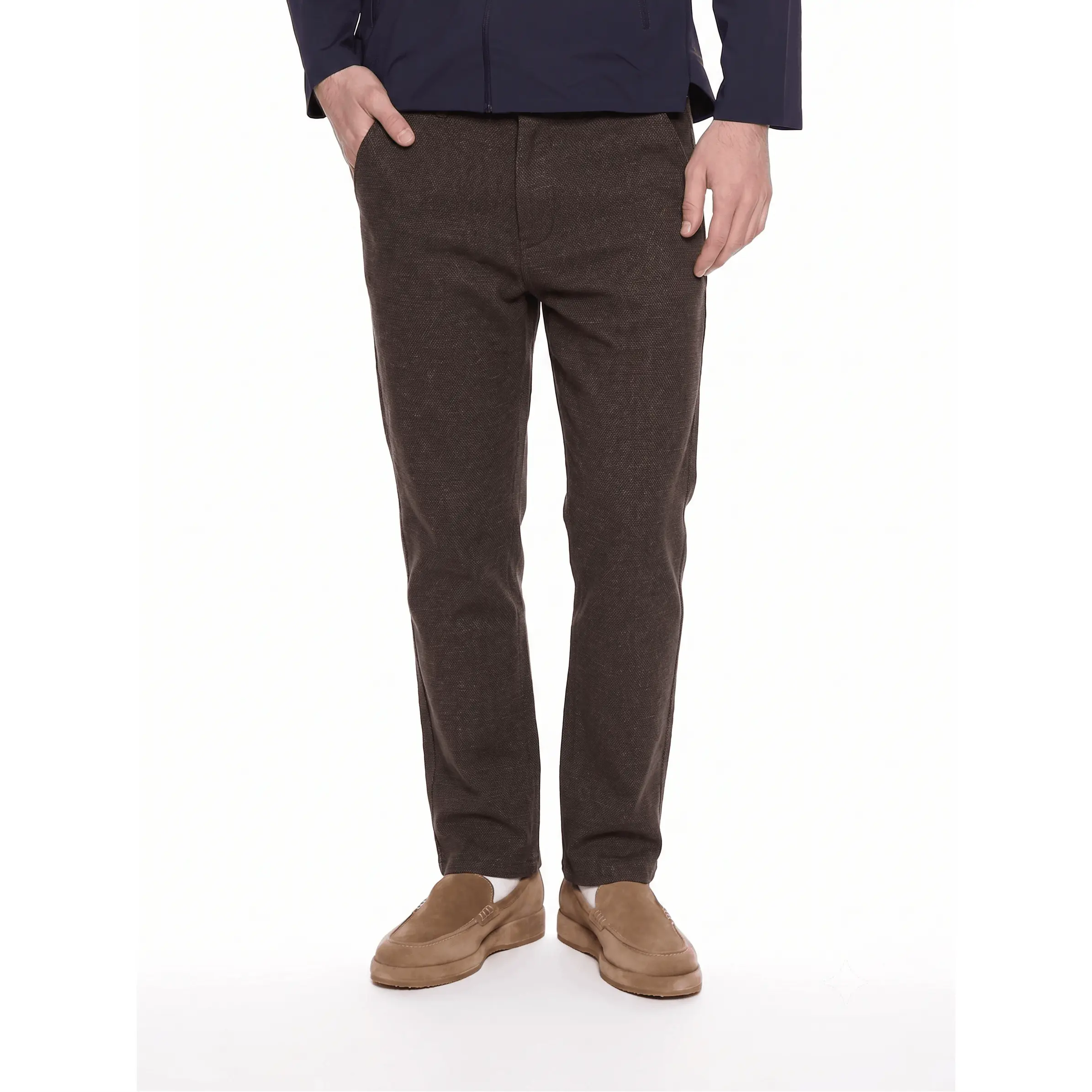 T&3s TAKO MAKO Linen Drawstring Pants - Chocolate Brown