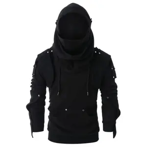 Punk Mask Hooded Pullover Tactical Hoodie