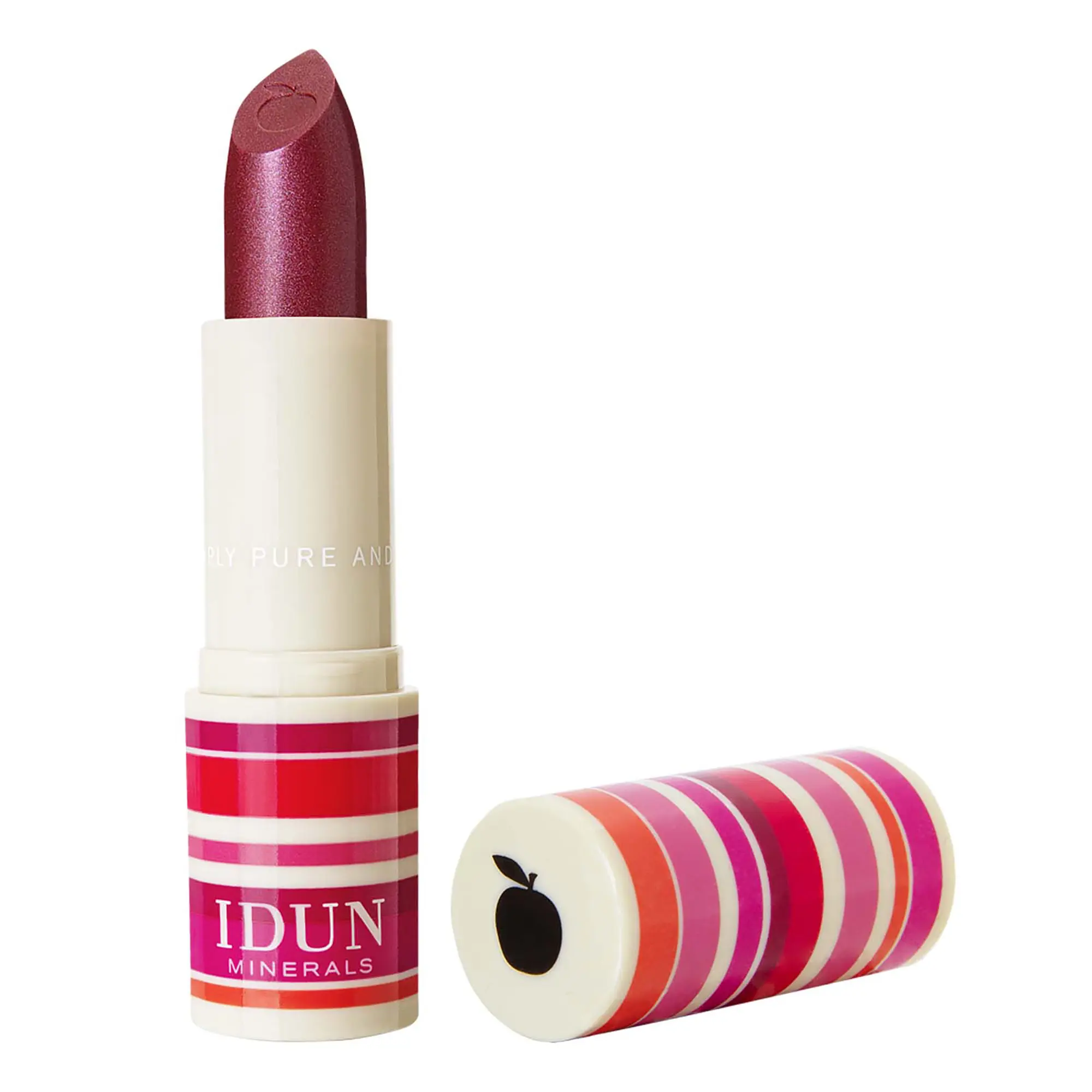 Creme Lipstick - 206 Sylvia by Idun Minerals for Women - 0.13 oz Lipstick Rosewood Lip Glow Oil