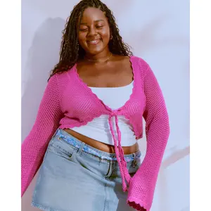 Hollister Long-Sleeve Tie Front Shrug