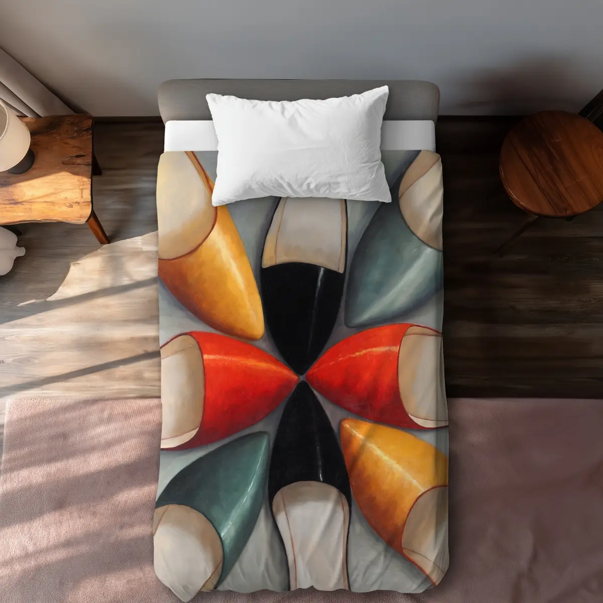 360 stand Twin Size Extra Long Duvet Cover - Breathable Fabric, Printed Face, Elegant Minimalist Contemporary Bedding for Bedroom Modern Decor, Bedroom Decor, Decorative Duvet Cover, Luxury Bedding, Modern Bedroom