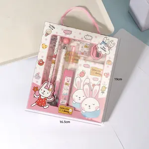 Cute cartoon Pattern Pencil Notebook Set,Kawaii Stationery Set For School,office daily