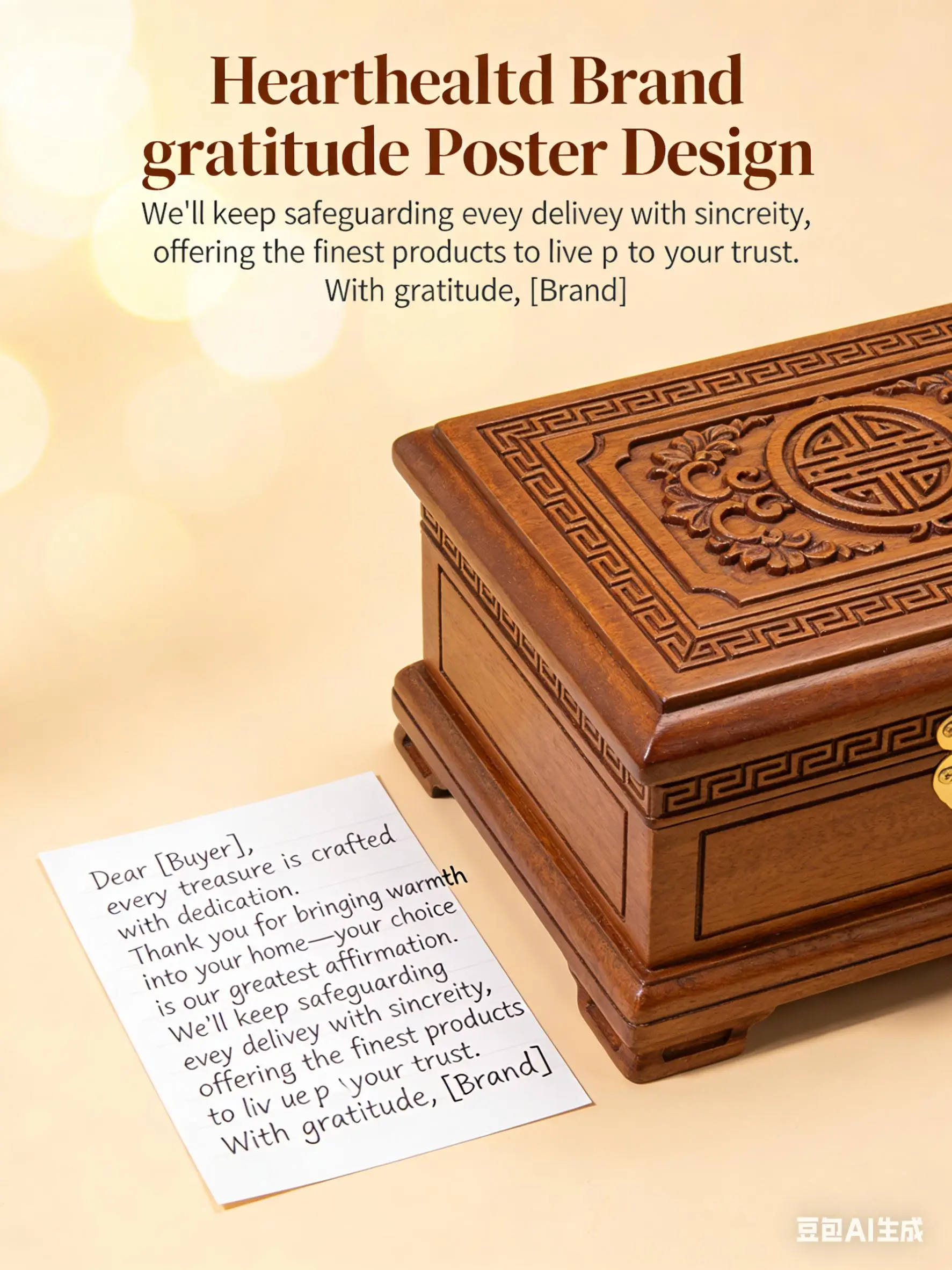 Modern Bathroom Towel Home Supplies - Grateful Thank-You Letter Inclined for Buyers