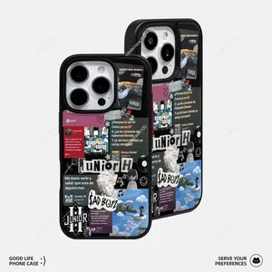 Viral Retro Vibe Junior H Music Collage Phone Shell | Mexican Music Style For iPhone17 16promax 15 14 13 12 s25 s24 s23