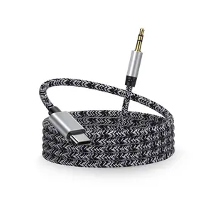 Type C to 3.5mm Audio Aux Cable, USB C to Aux Cord for Car, Type C to AUX Headphone Jack Male Cord Car Auxiliary Cable USB C for Android Phone Samsung Galaxy S25Ultra S24 S23 S22, Pixel 9 8 7a