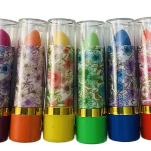 PX Look Change Lip Color 6 pc Set Mix Colors with Floral Design and Vibrant Shades for Stylish Makeup