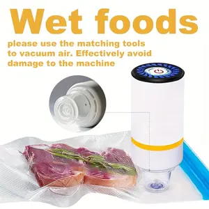 Handheld Electric Vacuum Sealer Machine, Keep Freshness Locked In, Dry Wet Food Storage, BPA Free Material, Home Stocking Essential