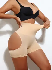 Women’s High Waisted Butt Lifter Shapewear Shorts, Tummy Control Seamless Booty Enhancer Panties, Underwear