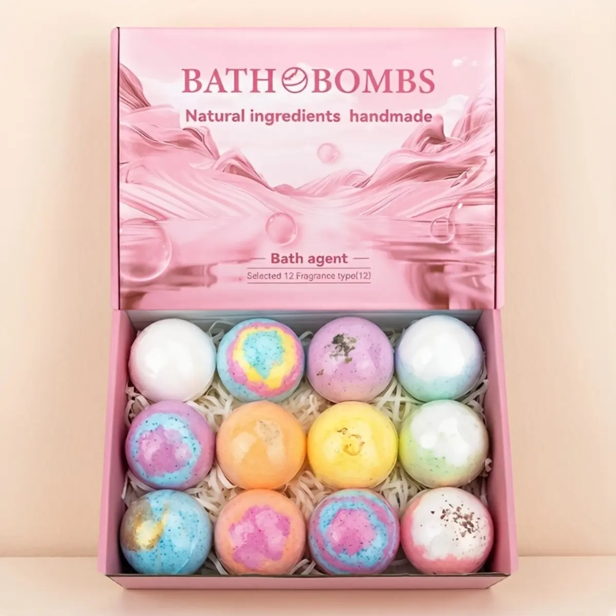12PCS Mother’s Day Bath Bomb Gift Set, Extra Large Aromatherapy Bath Fizz Balls with Essential Oil Blend, Hydrating Bath Bombs, Moisturizing Relaxing Spa Experience, Romantic Gift for Holidays and Birthdays, Bath Essentials