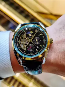 Men's Automatic Mechanical Watch, High Value Appearance, European Style Luxury Fashion Business Casual Versatile Cool Men's Wristwatch