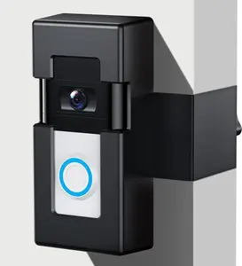 Anti- Video Doorbell Mount Compatible with Ring/Blink  Video Doorbell 1/2/3/3 Plus/4/2023 Release,Not Block Doorbell Motion Sensor,No-Drill Mounting Bracket,for Houses,Apartments,Black