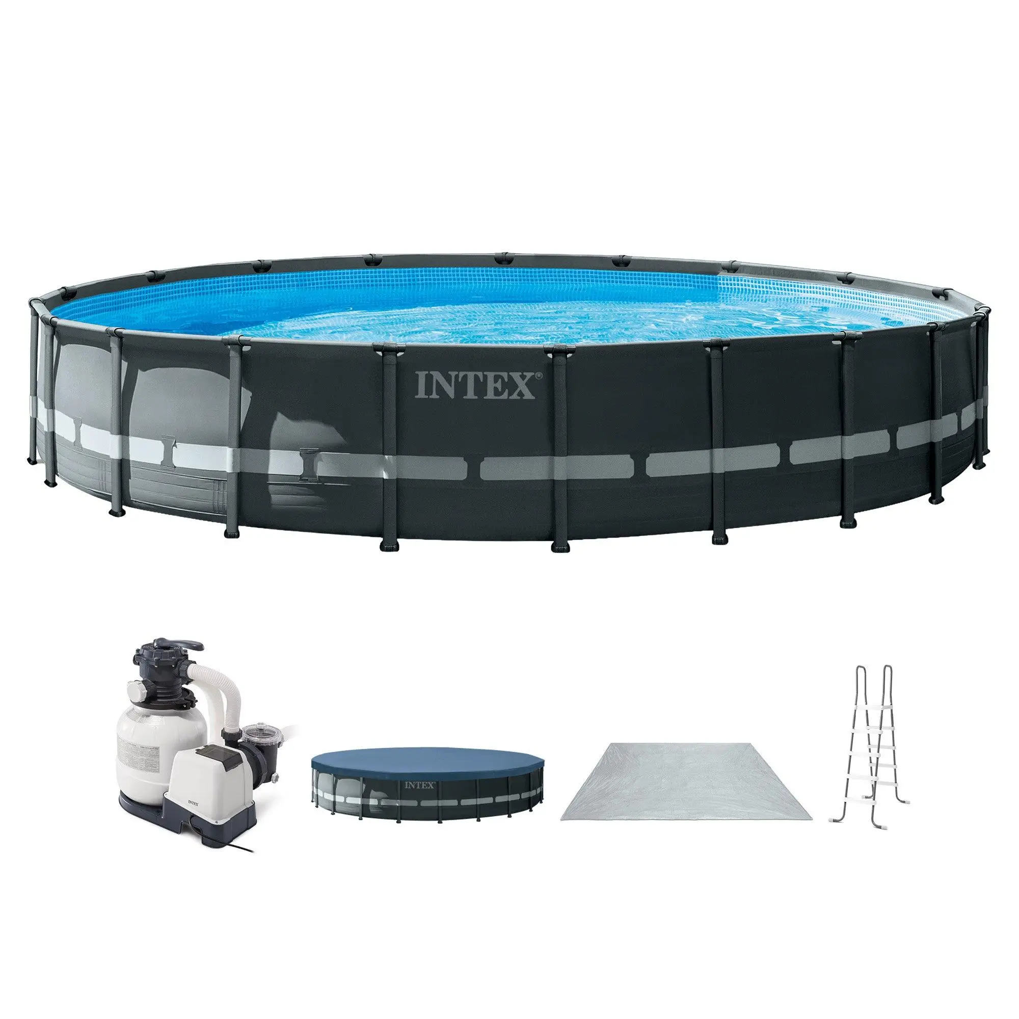 Intex 26333EH 20' x 48" Round Ultra XTR Frame Swimming Pool Set with Filter Pump