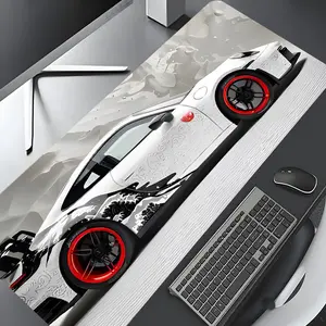 Cool Stylish Racing Car Large Gaming Mouse Pad, Stylish Desk Protector with Non-Slip Rubber, Multi-Size for Laptop & Desktop Use, Desk Accessories, Non Slip Mousepad Made for Gaming