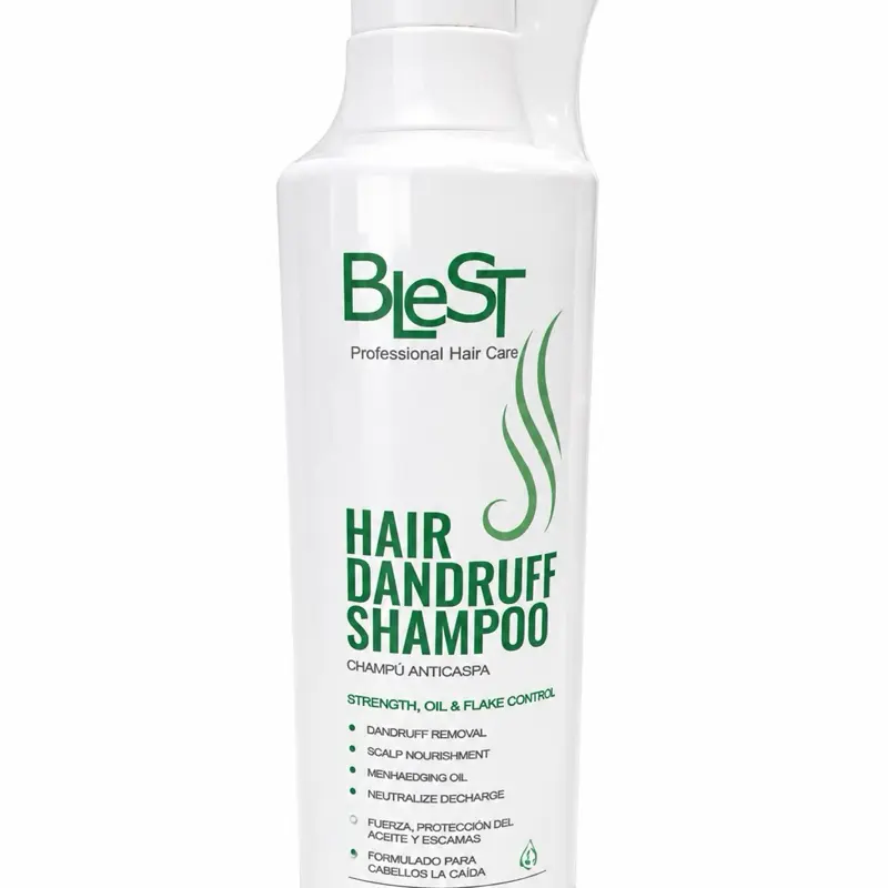 BLEST PROFESSIONAL Botanical Dandruff Shampoo with Castor Oil - 500ml, for Dry Itchy Scalp, Daily Use for Women and Men