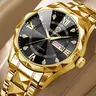 Men's Business Fashion Quartz Watch, Analog Quartz Watches, Rhinestone Watches, Modern Fashionable Wristwatch, Rhinestone Design, Calendar Display, Waterproof Durable, Perfect Gift for Commuting Business Dates Parties Birthdays