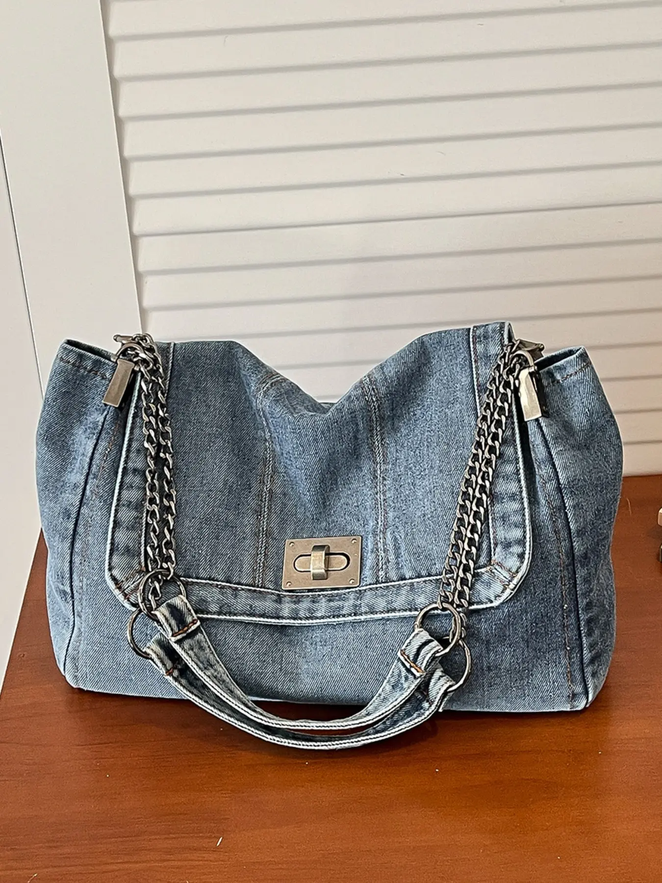 New Trendy Fashion Single Shoulder Travel Bag, Large Capacity Versatile Daily Commute Crossbody Bag, Stylish and Practical Handbag, Casual Lightweight Bag, Denim Shoulder Satchel Bag, Daily Commuter Bag, Travel Purse Crossbody