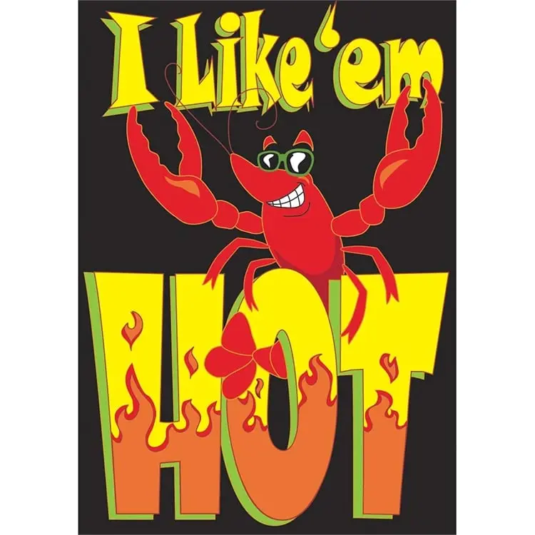 Jozie B 88 "I Like Em Hot" Large Banner Decal Festive Flag, Letter Banner Festive Flag, Party Backdrop, Home Supplies Gift, Banner Decal Festive Flags, Letter Banner Festive Flags