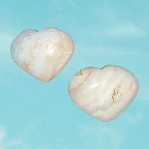 Caribbean Blue Calcite Heart