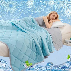 Solid Color Double Sided Cooling Blanket, 1 Count Soft Breathable Lightweight Blanket, Air Conditioning Blanket for Home Office Travel Dormitory Camping