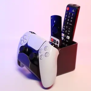 Controller and Remote Caddy - Durable Rectangular Plastic Electronics for Universal Use
