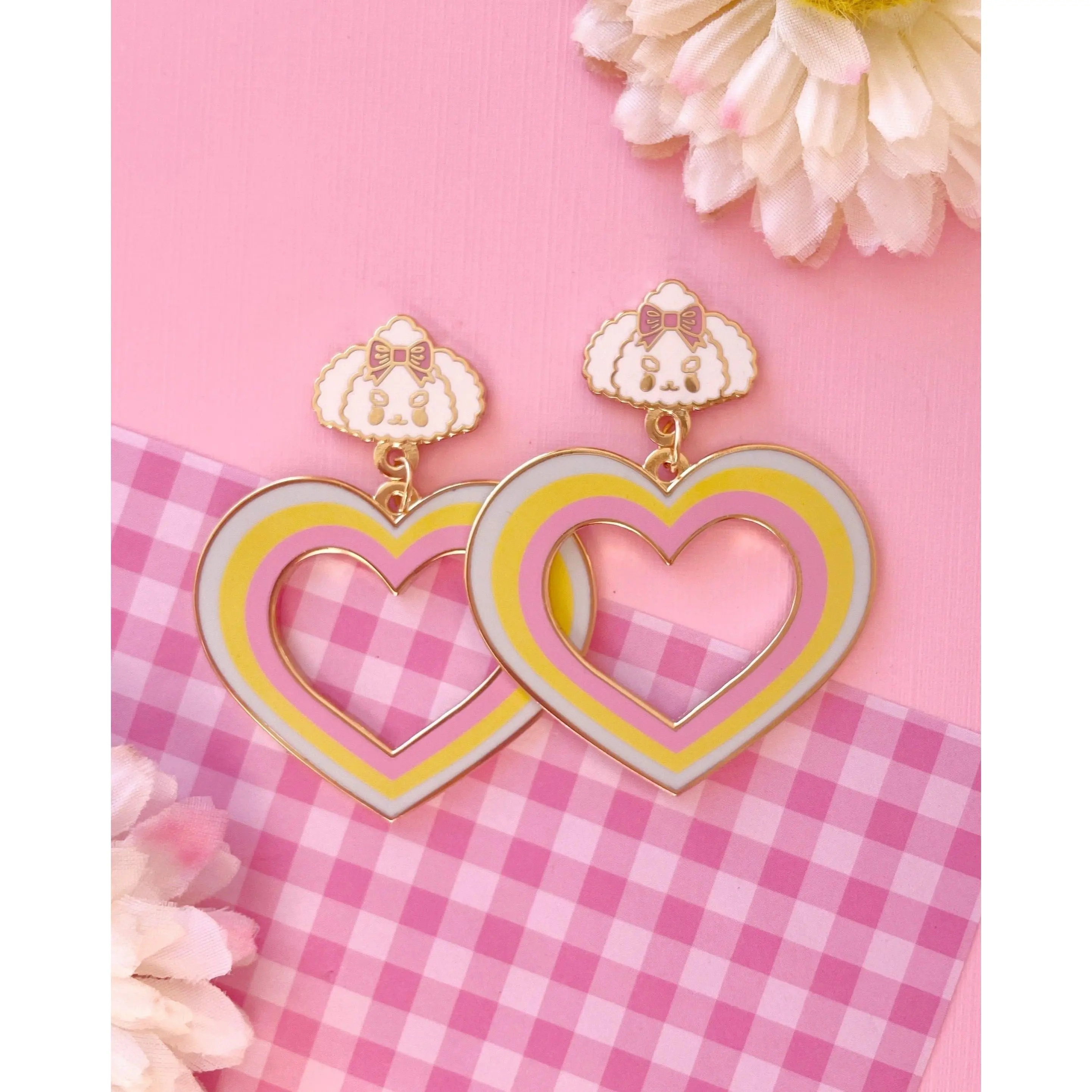 Rainbow Heart Earrings Rainbow Heart Earrings