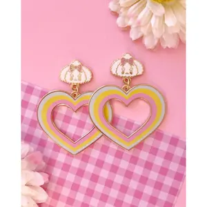 Rainbow Heart Earrings