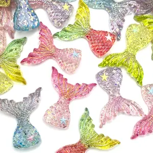 Mermaid At Heart Acrylic Beads Random Mix Mermaid Tails Crafting DIY Beaded Supplies