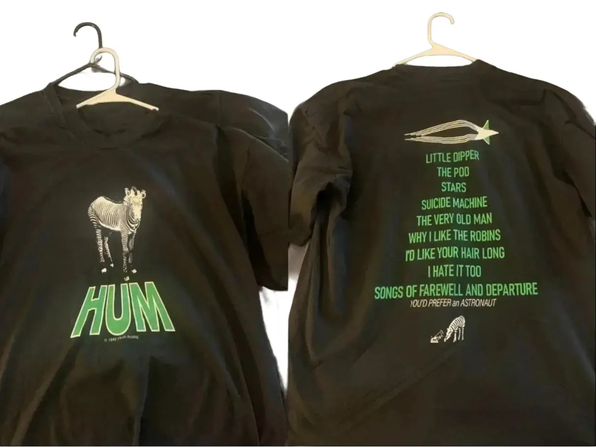 Hum Band Black 2-Sided Reprint T-Shirt Unisex S-5XL