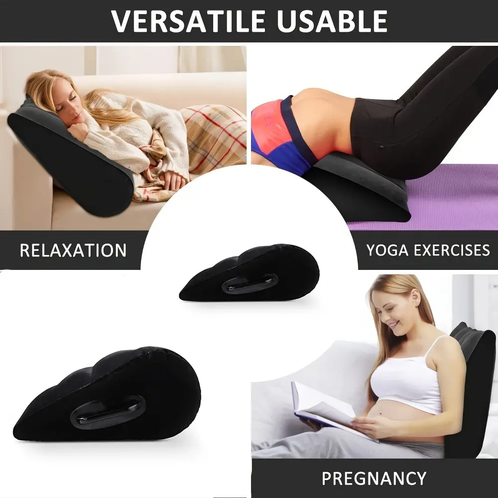 Triangular Pillow for Couples, Fun Couple Seat Cushion, Inflatable Armrest Pillow, Comfortable and Stylish, Perfect for Relaxing Together