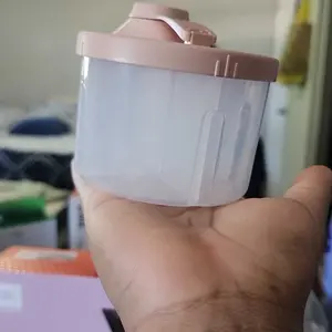 Portable Milk Powder Box With Compartments, 1 Count Food Storage Box, Snack Container For Home Use