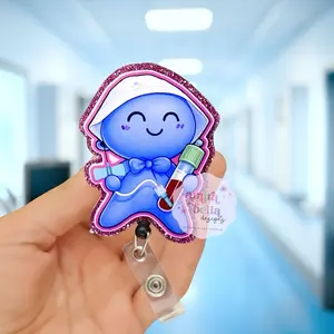 Phlebotomist Glove doll badge reel