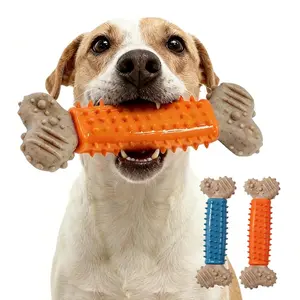 2pcs Bones Shaped Dog Toys for Aggressive Chewers, Dog Chew Toys Puppy Teething Nylon Beef Flavor for Small Medium Puppies Breeds,Dog chew Bone,Dog accessories