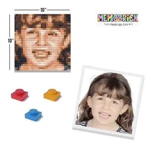 Custom Bricked Mosaic 10x10" (one face only)