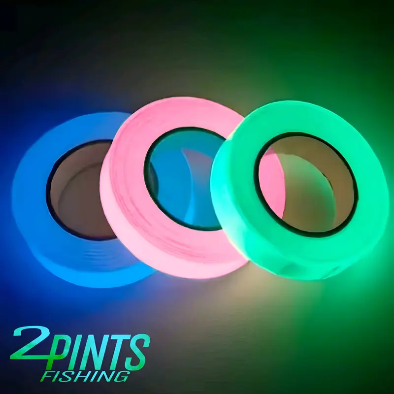 GLOW Tape for Fishing Rod - 10 FOOT ROLL - Glow in the Dark Waterproof Tape for Fishing, Hunting, Automotive, Crafts
