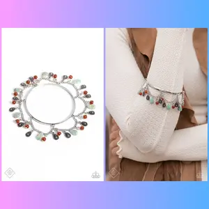 Down to Earth Dignity - Blue Bangle/Charm Bracelet
