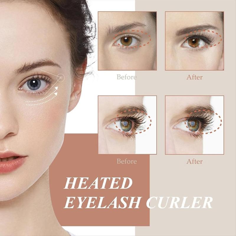 Heated Eyelash Curlers Electric Curler Quick Natural Curling for Long Lasting,Safe Anti-Burn