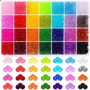 1820 count  Beads for  Making,   Beads Faceted  Beads Bicone  Beads for  Making (6 MM)