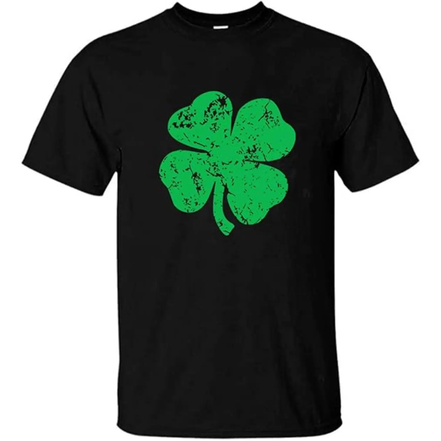 Men's St. Patrick's Day Shamrock Clover Casual Round Neck Shortsleeve Menswear Top, Irish Holiday Sports & Outdoor Tee, Tshirt