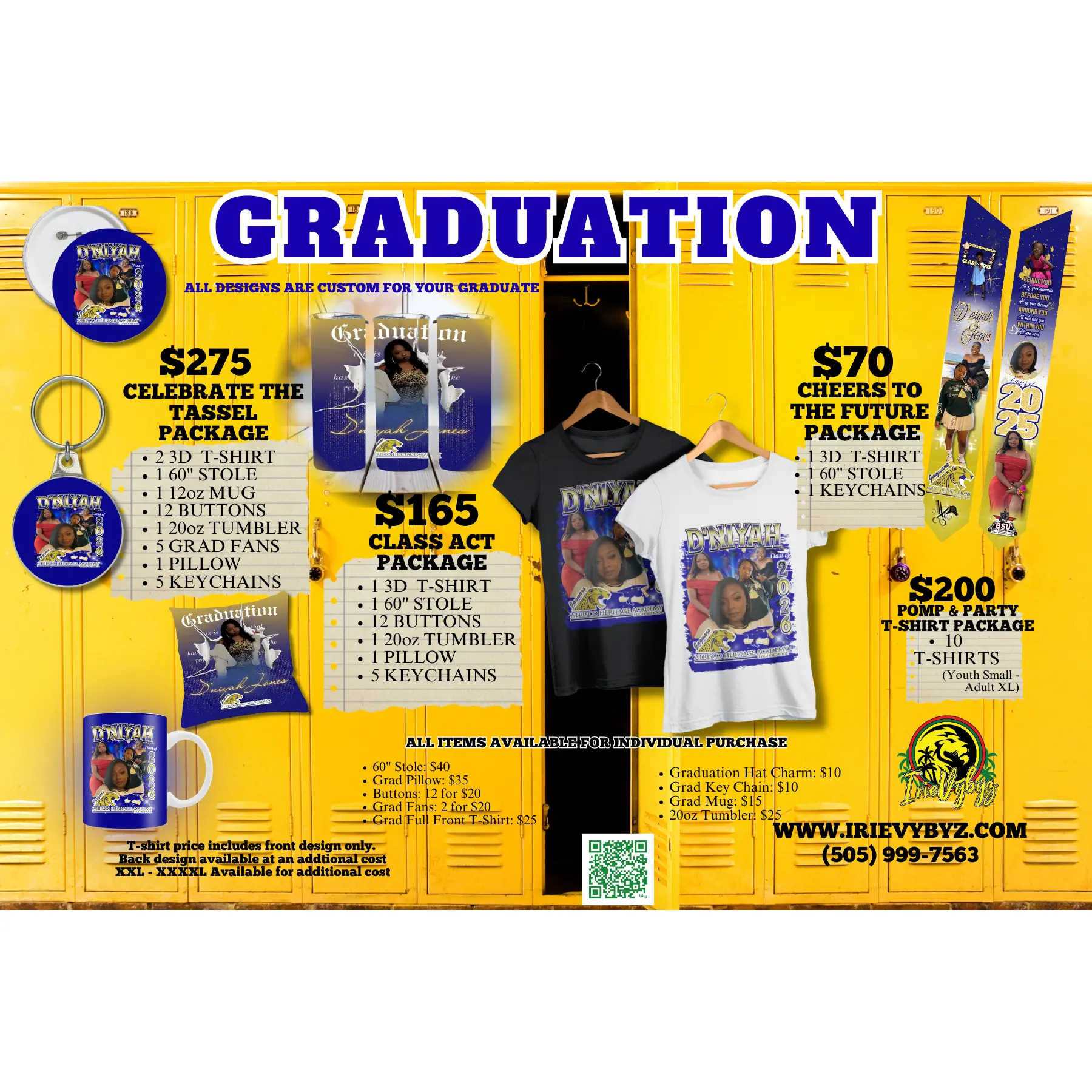 Graduation Event Packages (Custom Design Included)